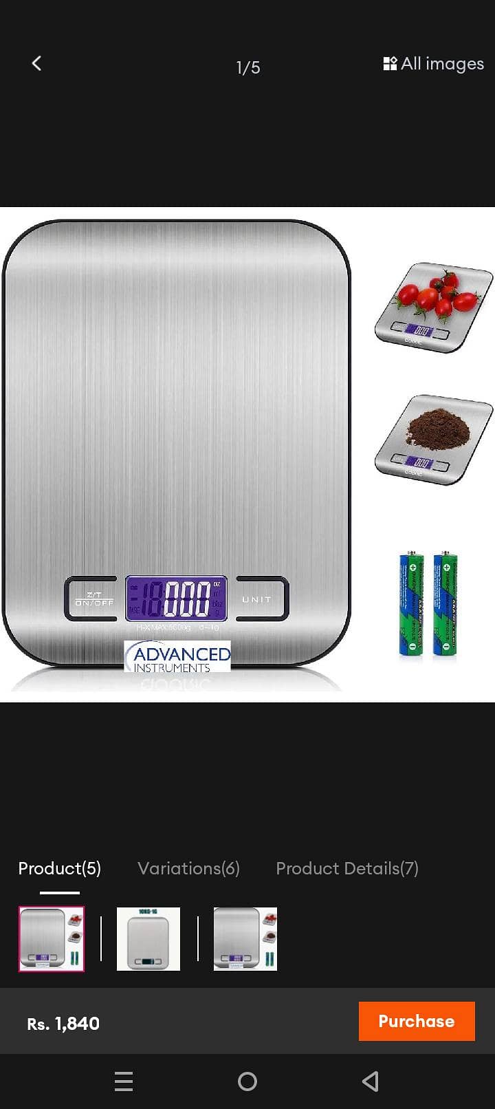Kitchen scale Weight Scale Weight Machine 0