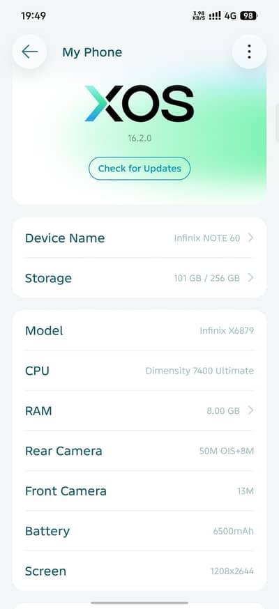 Infinix Note 60