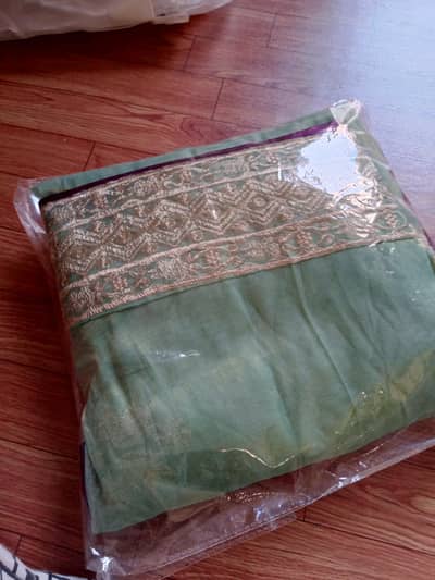 Stitched embroided cotton 3 piece