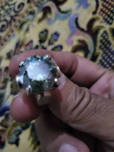 moissonite diamond rings around 10carat original green color