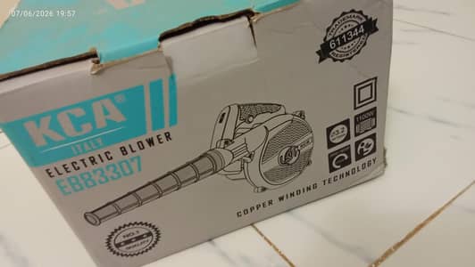 KCA Italy Electric Blower 1100W (EB83307) — Brand New 10/10 Condition