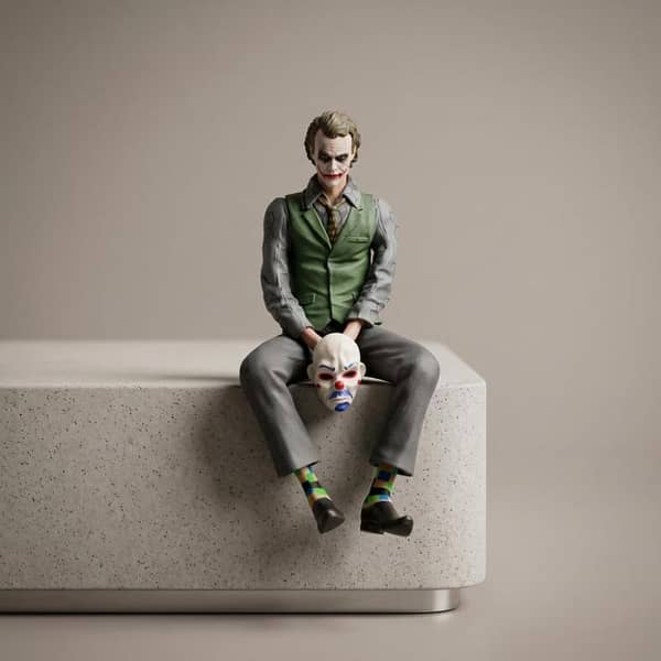 Universal Cool Joker Resin Statue Car Interior Decoration Accessories 1 Pc (Small)