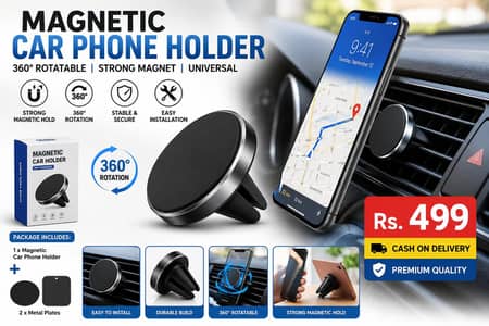 Magnetic Car Phone Holder 360° Rotatable