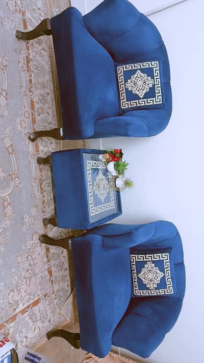 1 Seater Two Blue Colour elegant Sofas