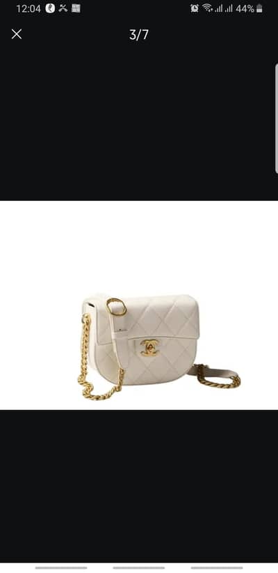 chanel white cross body bag