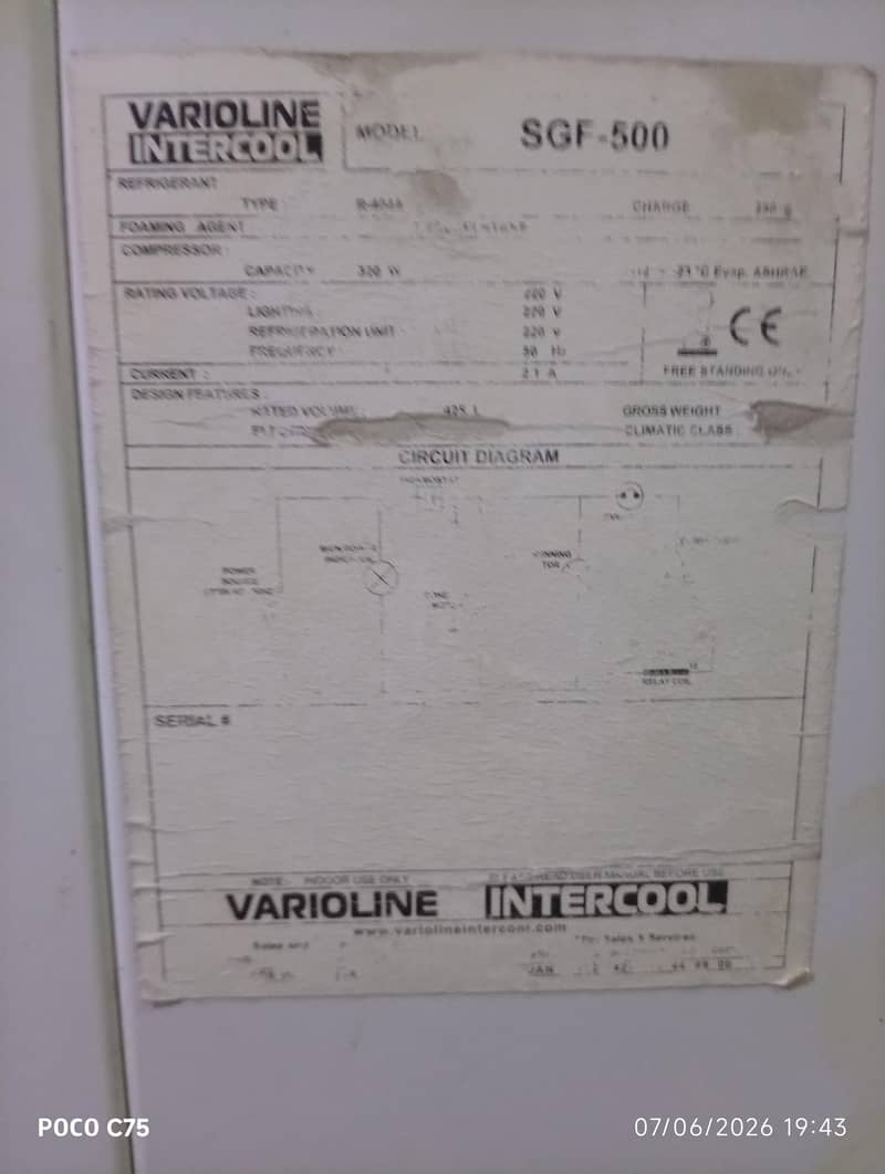 Varoline Intercool Deep Freezer 2