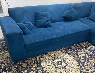 Officer House Used L-shaped Sofa Set. Urgent sale required
