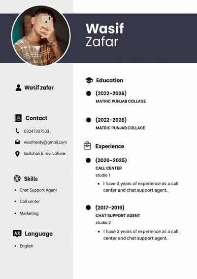 I Need Job koi bi ho kar lon ga call center ka ellawa
