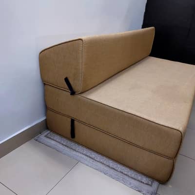 Molty Home Single Sofa Bed – Foldable | Good Condition