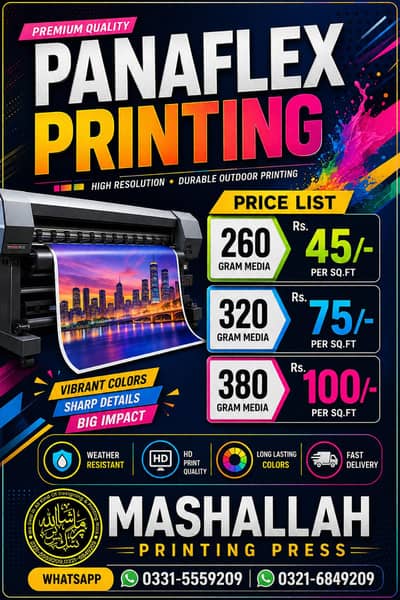 MASHALLAH PRINTING PRESS