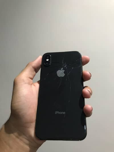 Apple iPhone X factory unlock pta approve 64 gb back glass crack panne