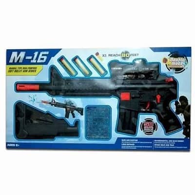 M-16 Manual Dart and Water Shooter Toy