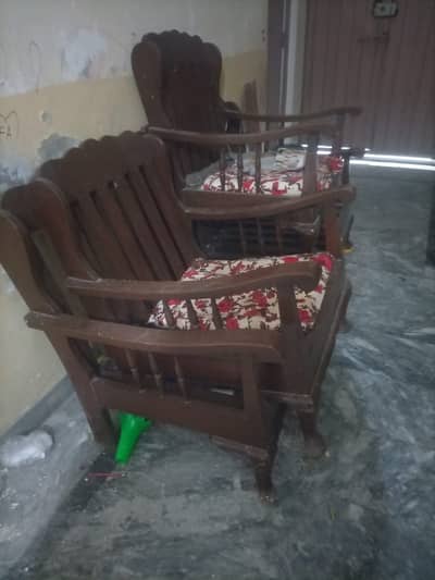 Wooden Sofa set urgent sale