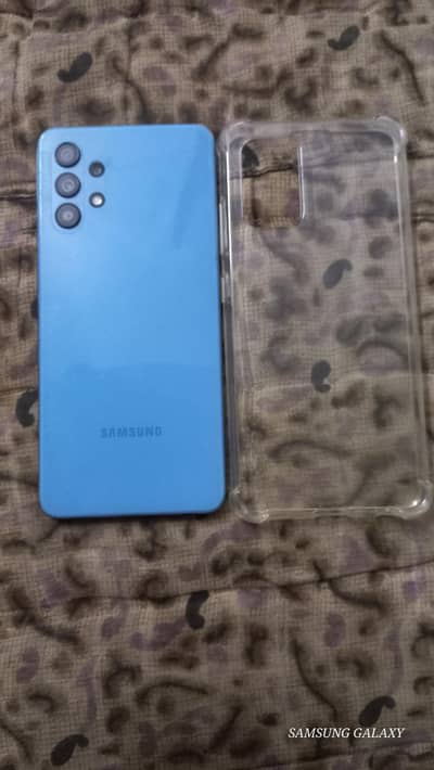 Samsung Mobile A32 With Back cover new protector installed