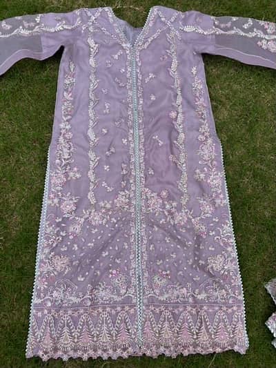 AFROZEH Fancy organza 3 piece