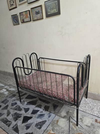 IRON BABY CART FOR SALE WITH MATRESSS/FOAM