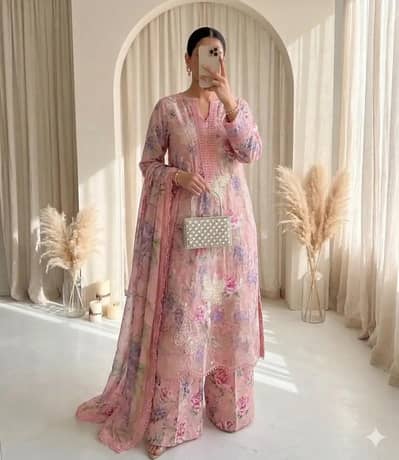 Maria B Inspired Printed Lawn 3-Piece 