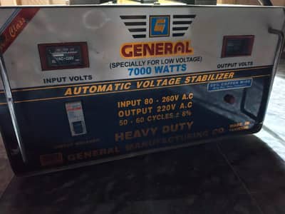 GENERAL STABILIZER 7000 watts