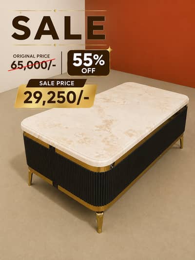  55% OFF | Luxury Marble Top Center Table | Brand New | 30" × 48" |