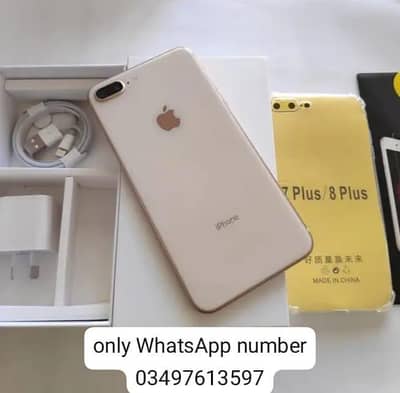 iPhone 8 plus 256 GB only WhatsApp number