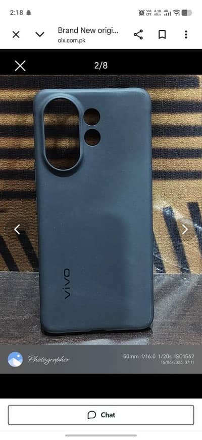 vivo v60 5G original company box wala cover black color