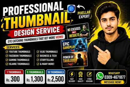 Professional Thumbnail Design Service