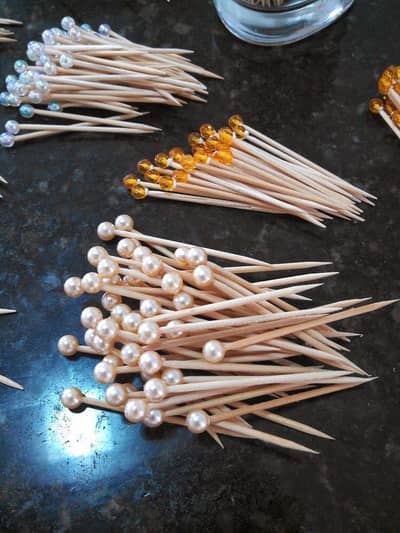 100 Pcs party Decorative modren toothpicks set.