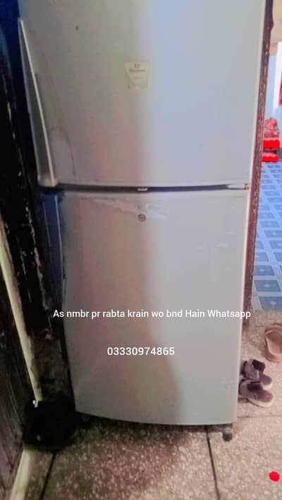 Dawlance company refrigerator for sale best condition yellow colour 2