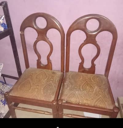 4  wood chairs for sale