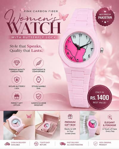 Most Premium Arabic Watch for Womens in only on Rs. 1400