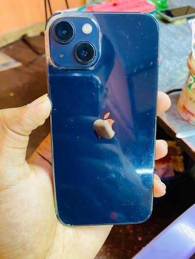 Apple iPhone 13 MDM 128gb 96%battery health water pack 10by10 blue col