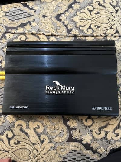Amplifier Rockmars 4 channel  and with Bass speaker