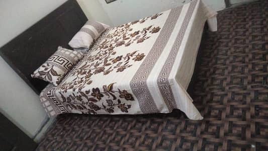 Bed with mattress