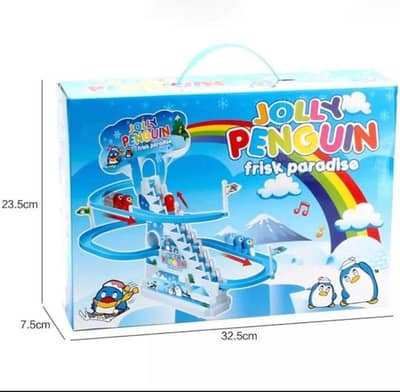 jolly penguin frisbee toy with LBD light & music