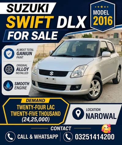 Suzuki Swift Dlx  2016 For sale