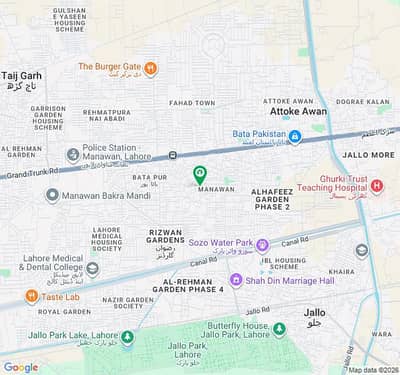 One Kanal Commercial Plot For Sale At Ada Chabeel Manawan Lahore.