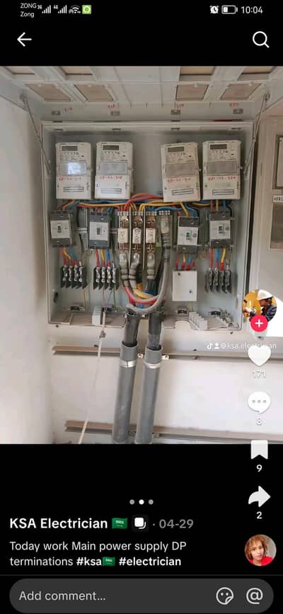 Home electrician and Plumber
