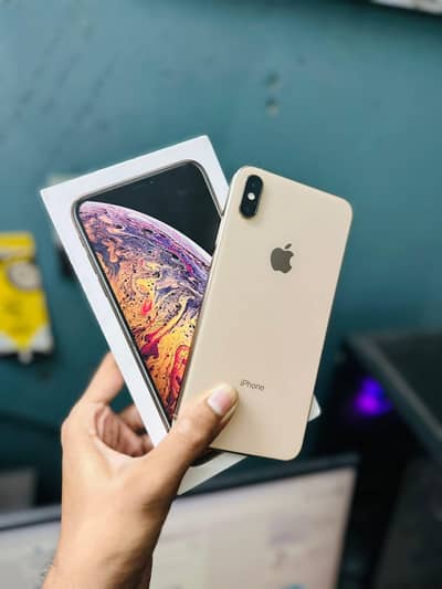 iPhone XS Max PTA approved with box 256gb farsal