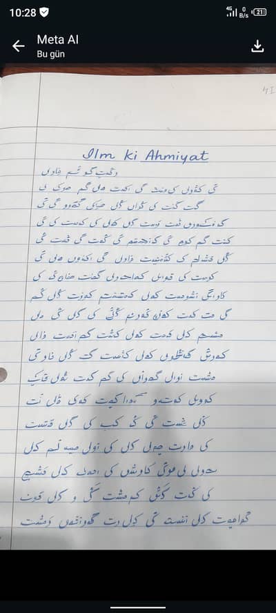 Professional Handwriting Services | English & Urdu Writingu