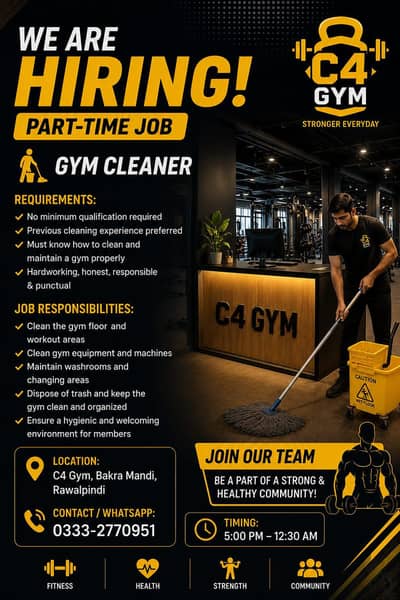 PART TIME CLEANER