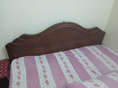 pure wood double bed