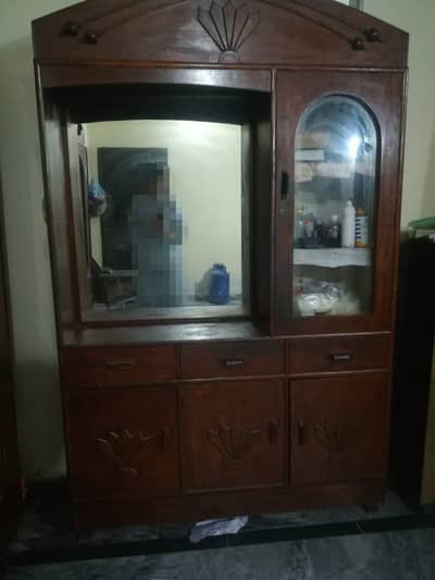 dressing table and showcase for sale