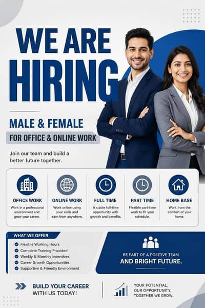 hiring male and female staff
