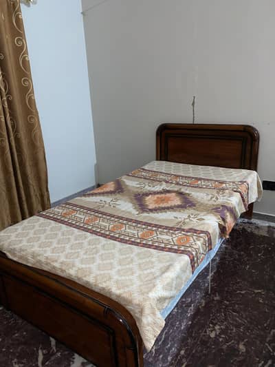 wooden bed