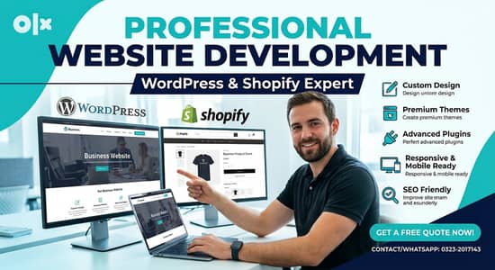 Professional Website Development – WordPress & Shopify Expert