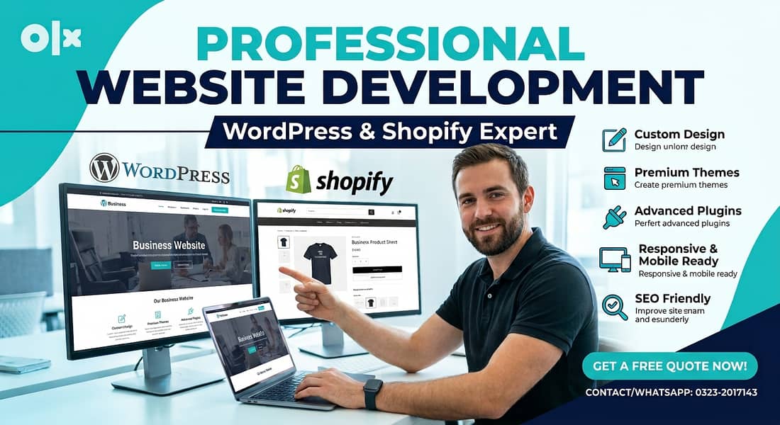Professional Website Development – WordPress & Shopify Expert 0