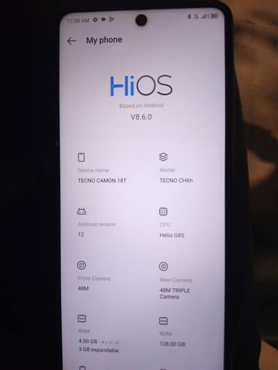 Tecno CAMON 18T