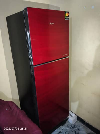 Haier 10/10 Glass door Fridge Just like new just 15 days use