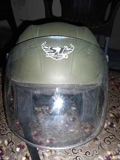 Open face helmet