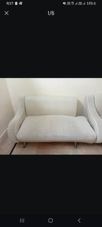 7 seater white sofa set